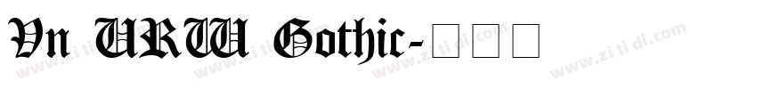 Vn URW Gothic字体转换